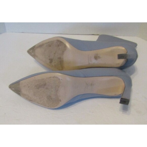 Stuart Weitzman Rapture Booties Dovetail Blue Gray Nappa Leather Heels Size 9.5 - Picture 7 of 7